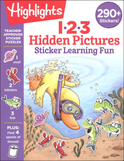 123 Hidden Pictures Sticker Learning Fun