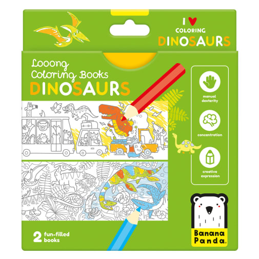 Looong Coloring Book: I Love Coloring Dinosaurs