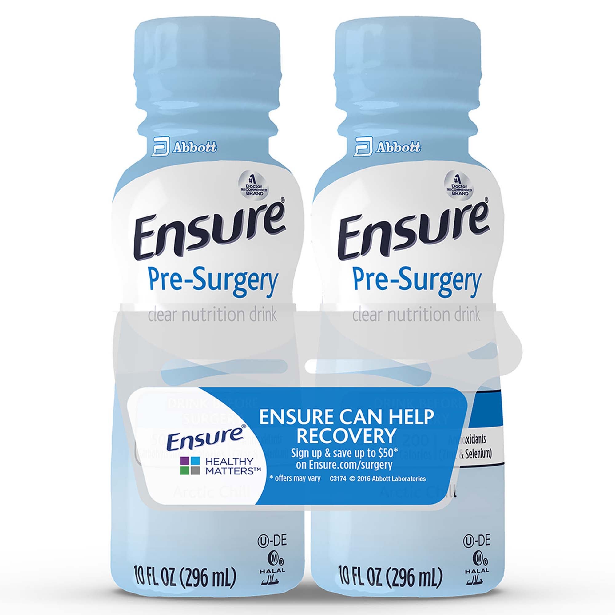 Ensure Pre-Surgery Strawberry Clear Carbohydrate Drink, 10-ounce bottle MK 1053430