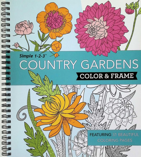 Color & Frame: Country Gardens (64 pages)