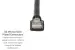 Cat6A Shielded Ethernet Patch Cable, Half-moon Boot, 3 ft, Black