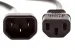 AC Power Cord, C14 to C13, 14 AWG, 3ft, Black