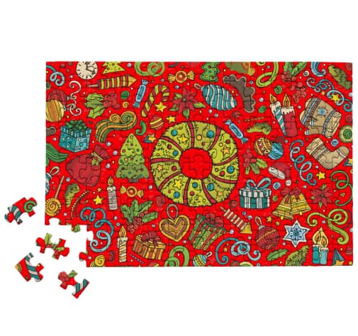 MicroPuzzles Deck the Halls 150-Piece Jigsaw Puzzle