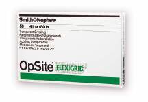 OpSite Flexigrid Transparent Film Dressing, 4 x 4 Inch MK 379570