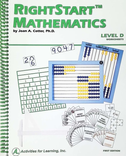 Right Start Math Cards RightStart Mathematics Level D Worksheets (1st Edition)