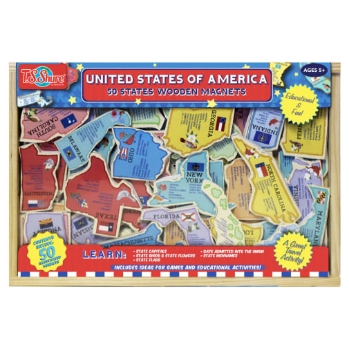 United States of America Magnetic Wooden Magnets