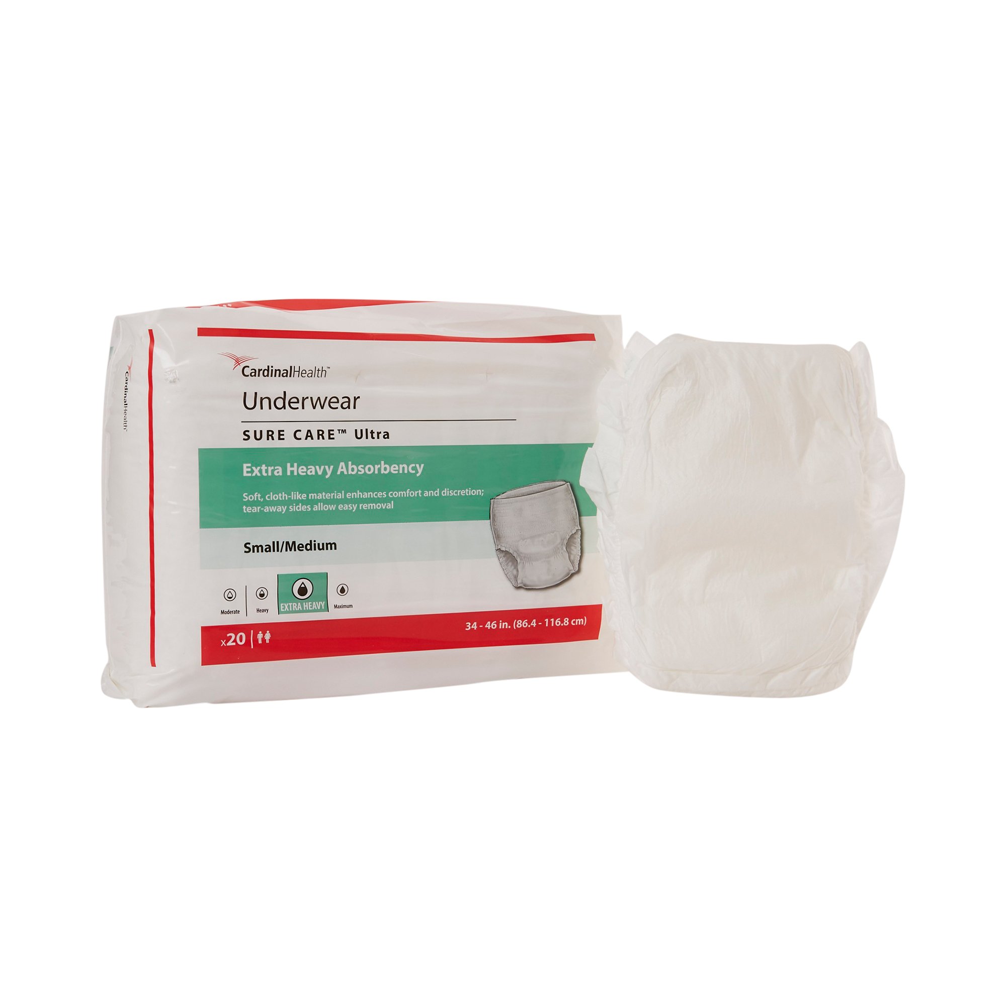 Sure Care Ultra Extra Heavy Absorbent Underwear, Small / Medium MK 960586