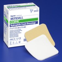 Kendall Nonadhesive without Border Foam Dressing, 2 x 2 Inch MK 548555