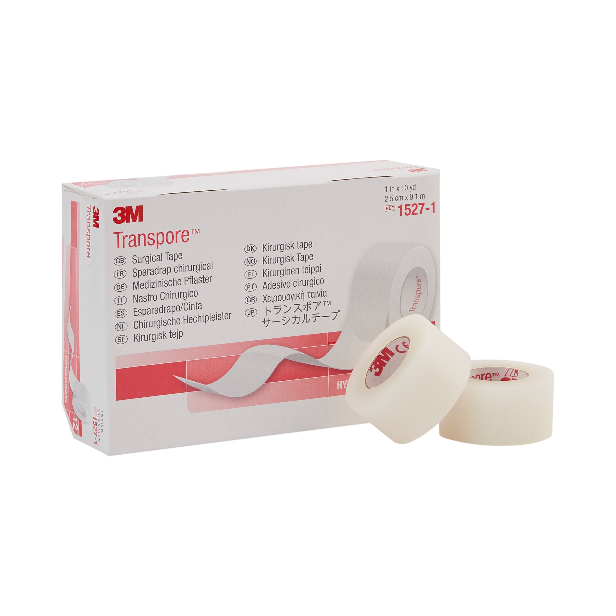 3M Transpore Plastic Medical Tape, 1 Inch x 10 Yard, Transparent MK 5762
