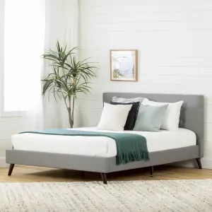 Upholstered Platform Bed and Headboard