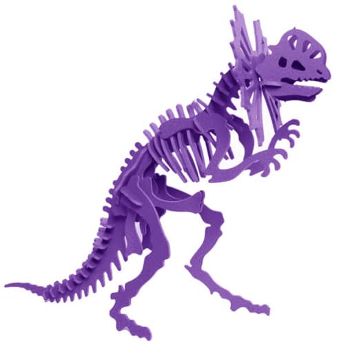 Libby the Dilophosaurus 3D Puzzle - Purple