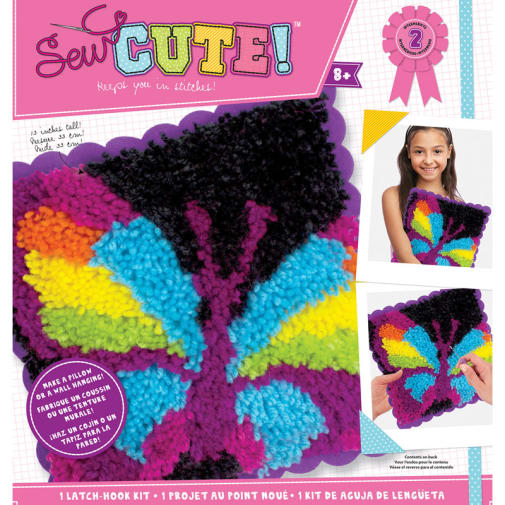 Sew Cute Latch-Hook Kit Butterfly