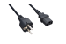 AC Power Cord, European, CEE 7/7 to C13, 18AWG, 6ft, Black
