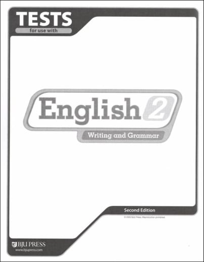 BJU Press English 2 Testpack, 2nd Edition