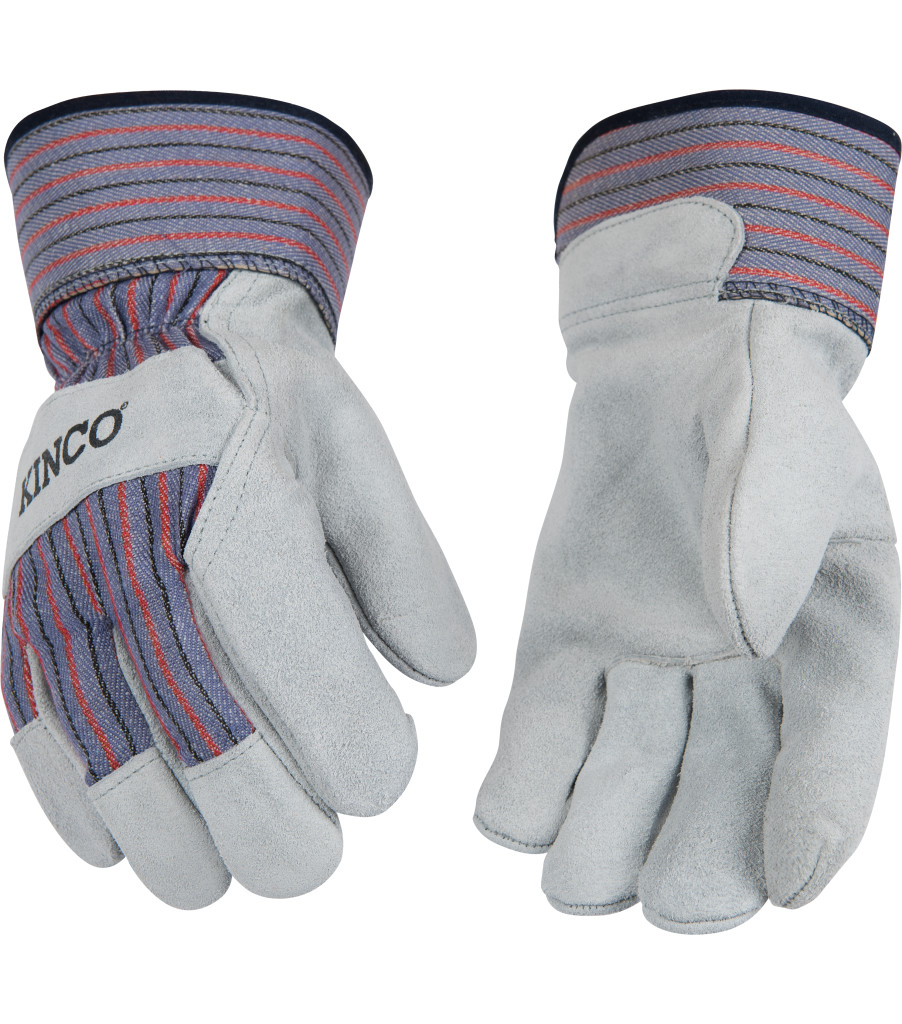 Suede Cowhide Palm with Safety Cuff, Striped, large image number 2