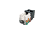 Cat5e RJ45 110 Type Keystone Jack, Black