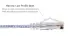 Cat6 Slim Ethernet Patch Cable, Snagless, 10 ft, White