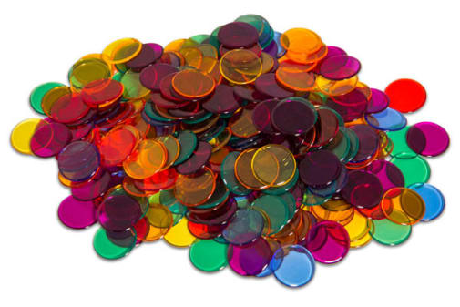 Transparent Counters, Set of 250