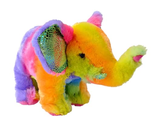Wild Republic Rainbowkins Elephant 12" Plush