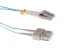 15M LC-SC OM4 40G 50/125 Multimode Duplex Fiber Patch Cable, Aqua