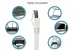 CAT8 Shielded Ethernet Patch Cable, 40Gbps, Snagless, 7 ft, Gray