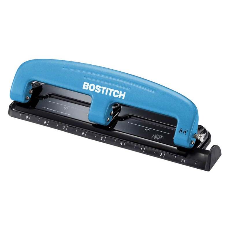 Bostitch-PaperPro inPRESS 12 Sheet Compact 3-Hole Punch - Blue