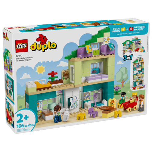LEGO DUPLO Town 3 in 1 Modern Family House with Figures (10470)