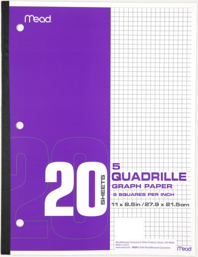 Mead Graph Paper Tablet (5 squares per inch)