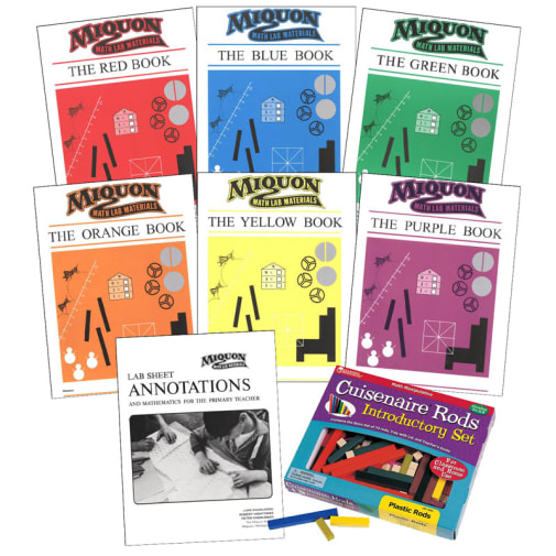 Miquon Math with Set of 74 Plastic Cuisenaire Rods