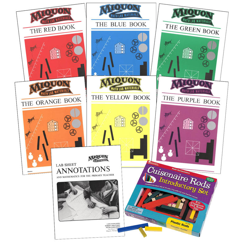 Miquon Math with Set of 74 Plastic Cuisenaire Rods