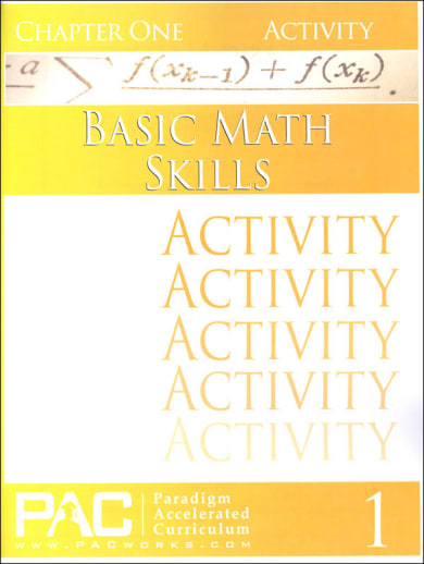 Basic Math Skills: Chapter 1 Activities