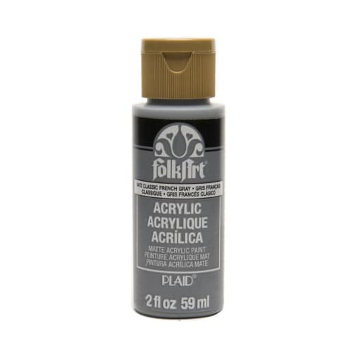 Folkart Color Acrylic Paint Classic French Gray - 2 oz