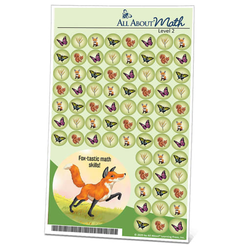 All About Math Level 2 Stickers