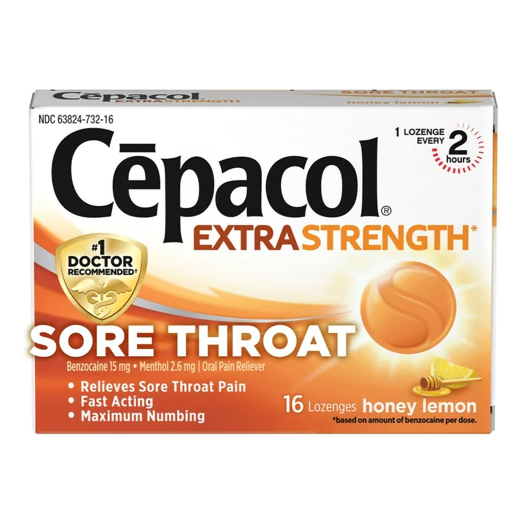 Cepacol Extra Strength Benzocaine / Menthol Sore Throat Relief MK 835277