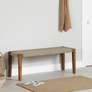 Wood and Rope Bench