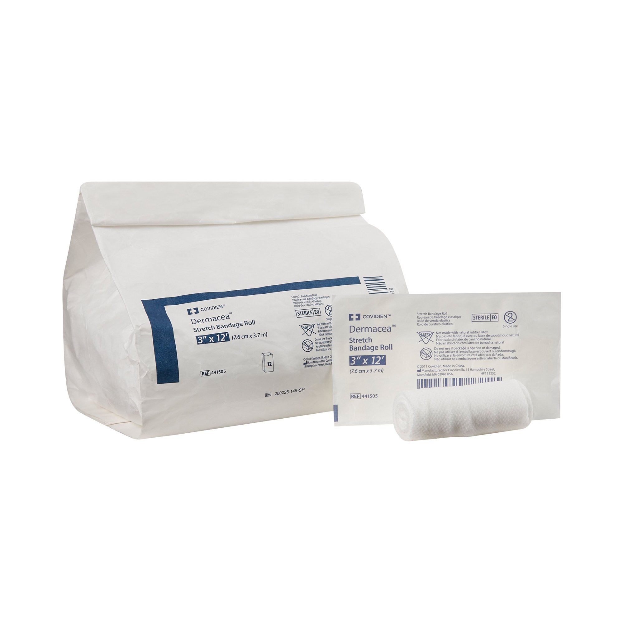 Dermacea Sterile Conforming Bandage, 3 Inch x 4 Yard, 1-Ply MK 523464