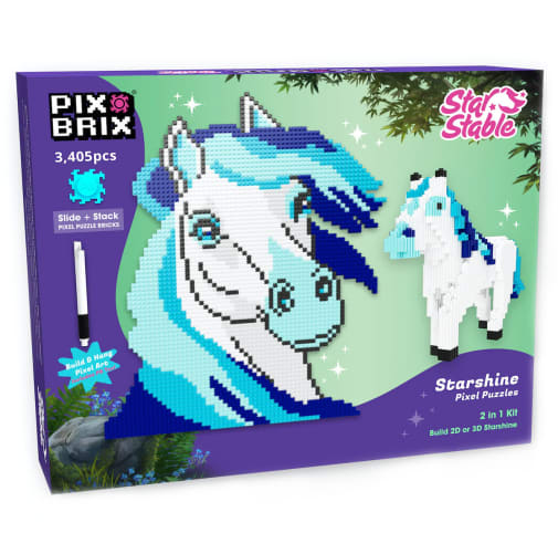 Pix Brix Star Stable's Starshine 2 in 1 Puzzle Kit
