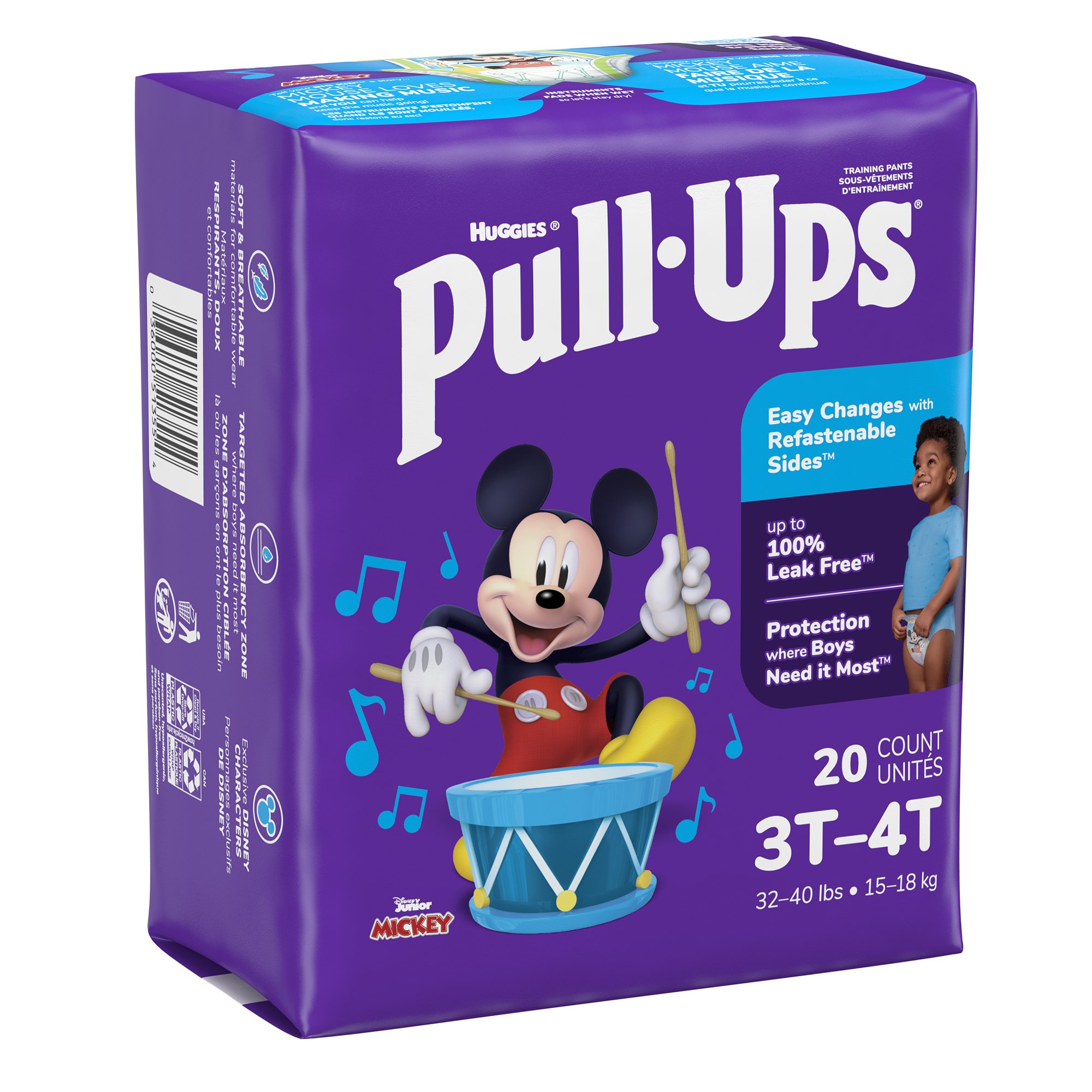 Huggies Pull-Ups Learning Designs for Boys Training Pants, 3T to 4T MK 1160320