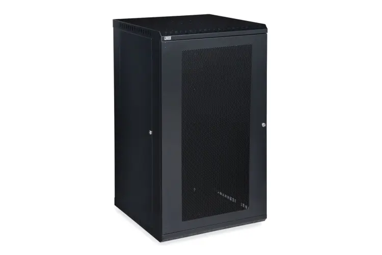 22U LINIER Fixed Wall Mount Cabinet - Vented Door