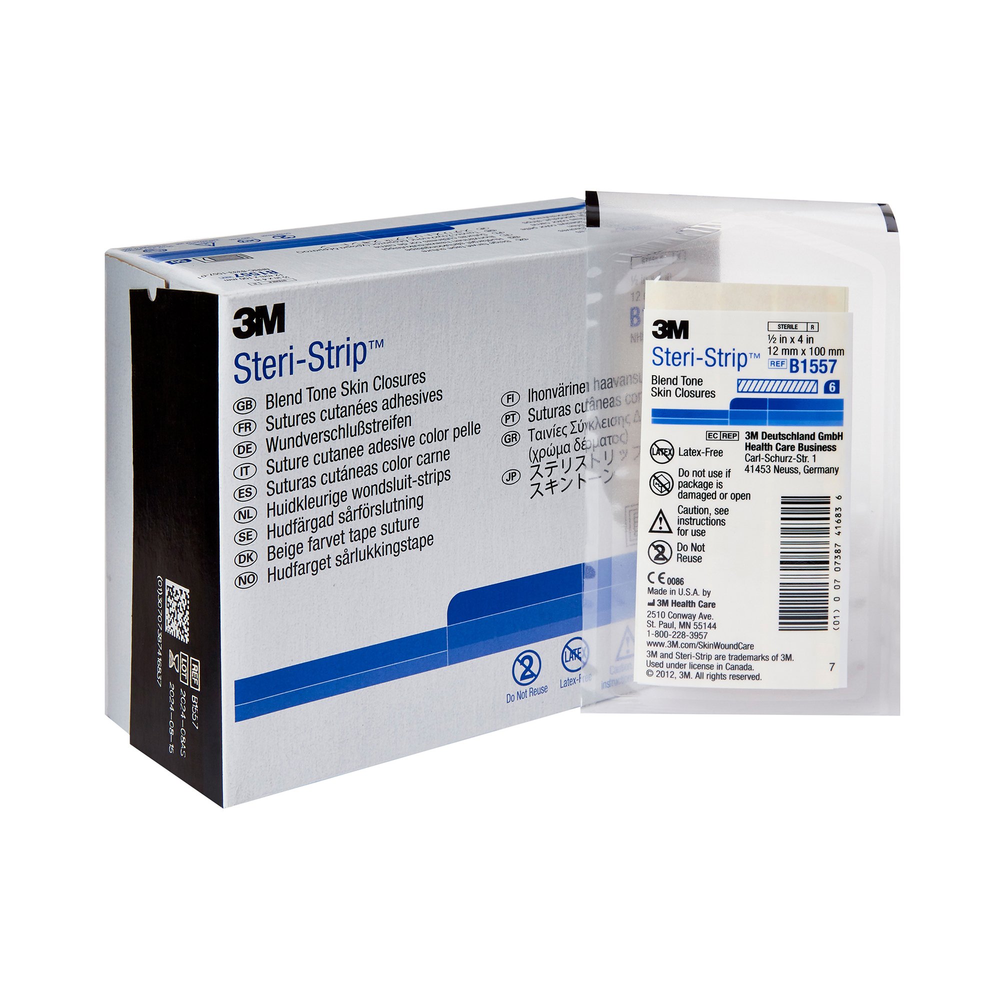 3M Steri-Strip Skin Closure Strips, Sterile, nonwoven MK 304148