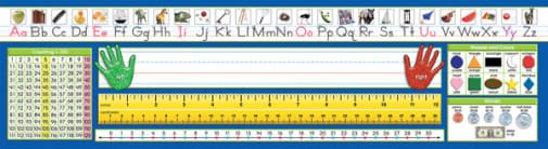 Traditional Manuscript & Counting 1-120 Desk Plate