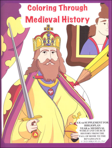 BiblioPlan Coloring Through Medieval History Coloring Book