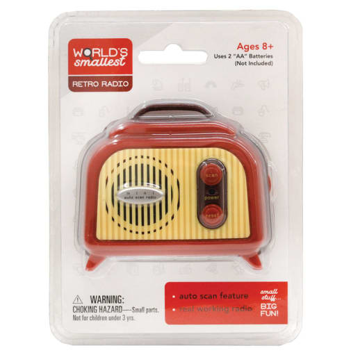 World's Smallest Retro Radio (Battery Operated)