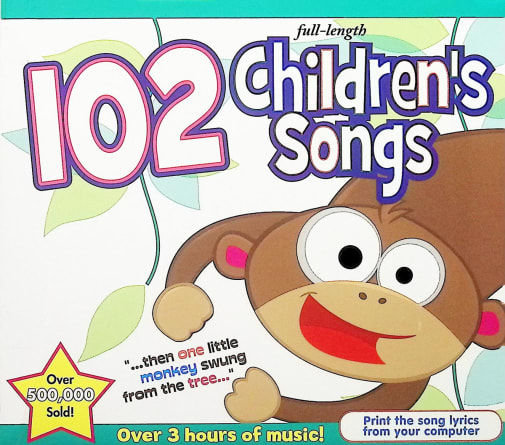 102 Children's Songs Music CD 3-Pack