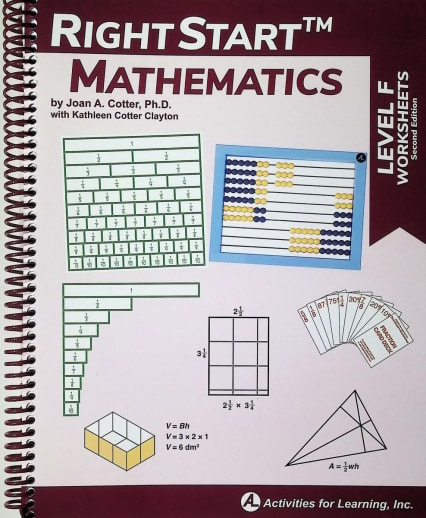 RightStart Mathematics Level F Worksheets 2nd Edition