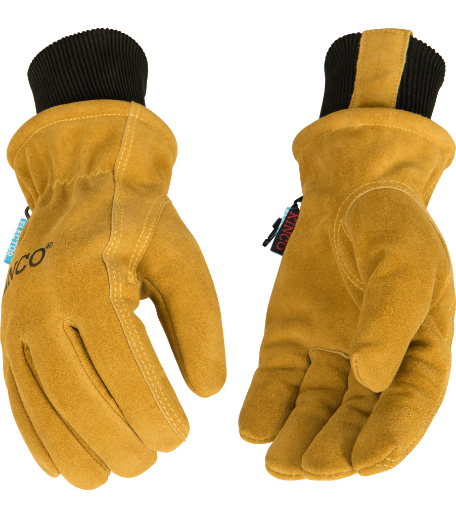 HydroFlector&trade; Lined Water-Resistant Premium Suede Cowhide Driver with Omni-Cuff&trade;, Golden, large image number 2