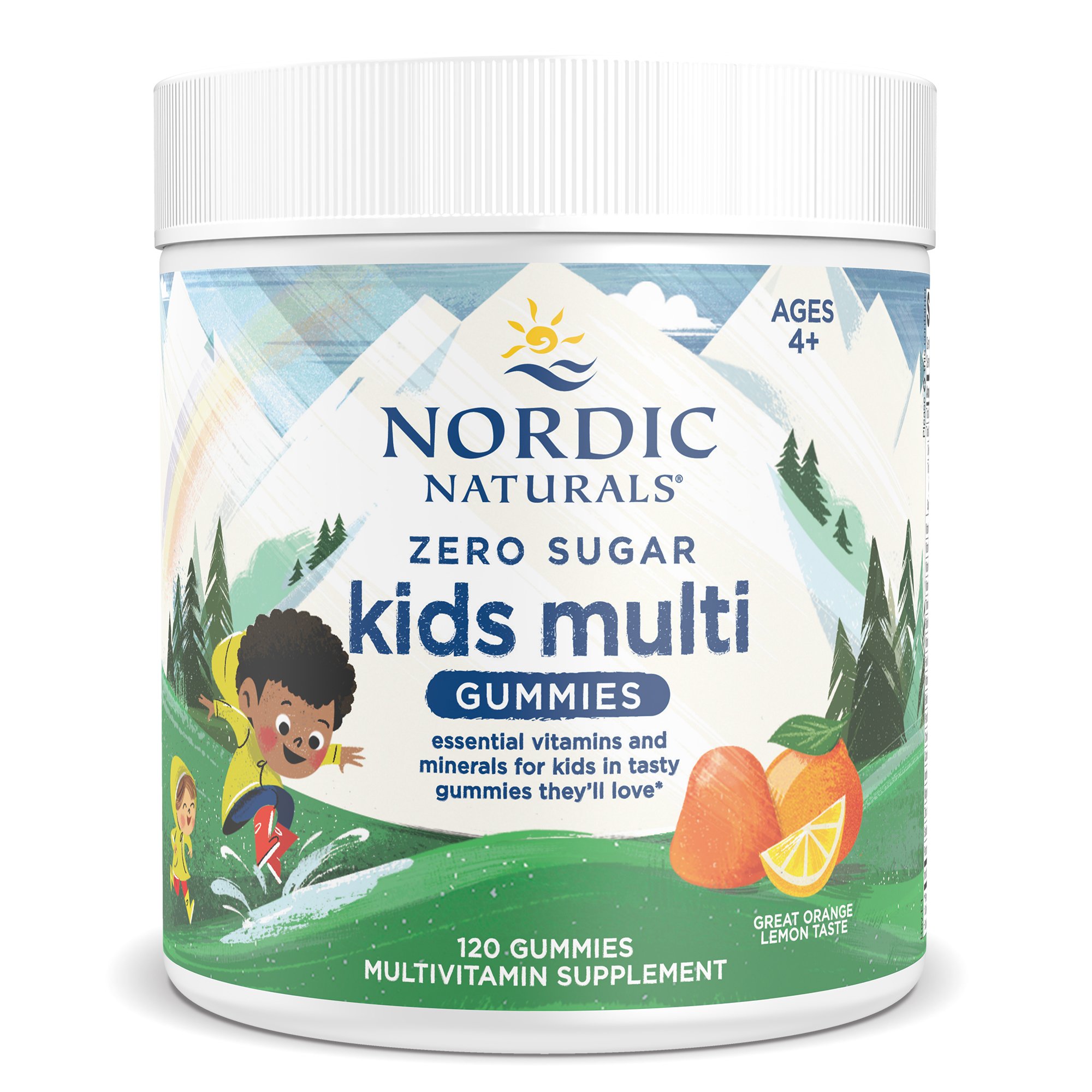 Nordic Naturals Zero Sugar Kids Multi Dietary Supplement, Orange Lemon Flavor MK 1264956