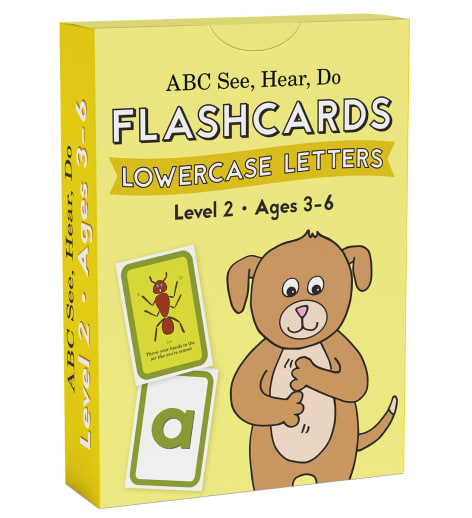 ABC See, Hear, Do: Level 2 - Memory Flashcards Lowercase Letters