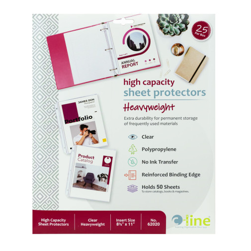 Sheet Protectors, High Capacity Polypropylene (box of 25)