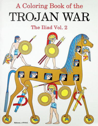 Coloring Book of Trojan War: Iliad Vol. 2